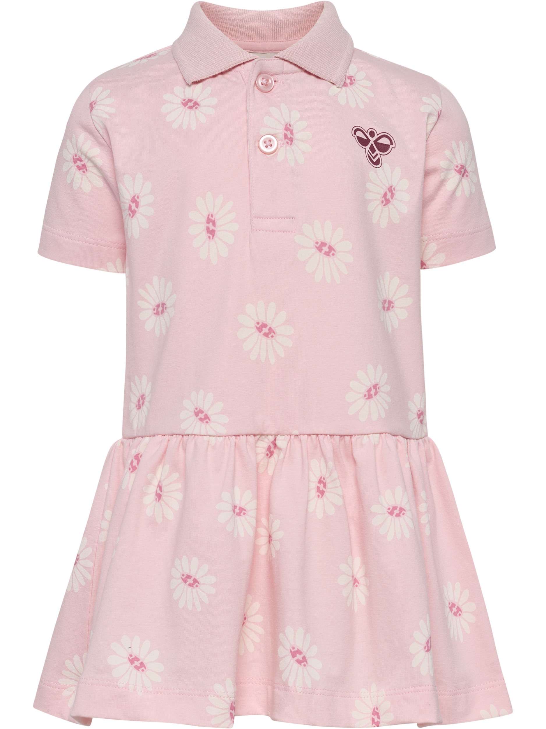 hmlMINI REG FLOWER POLO DRESS S/S