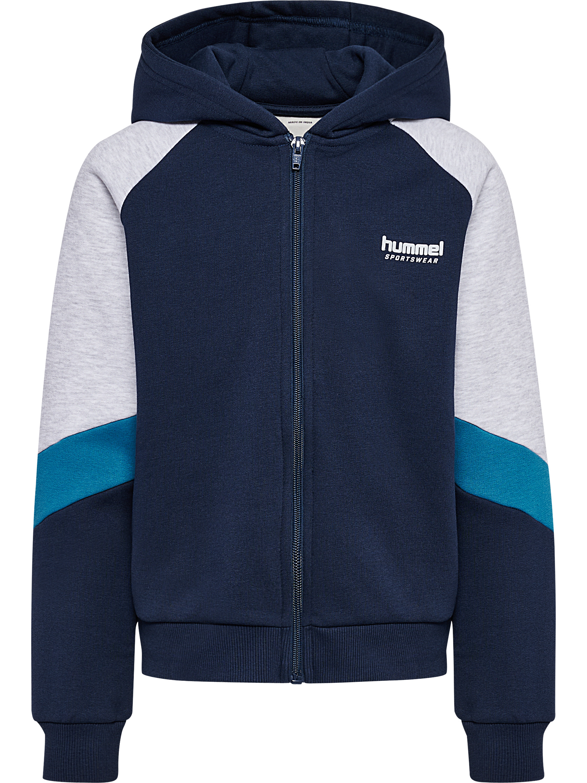 hmlJR LOOSE BLOCKED ZIP HOODIE