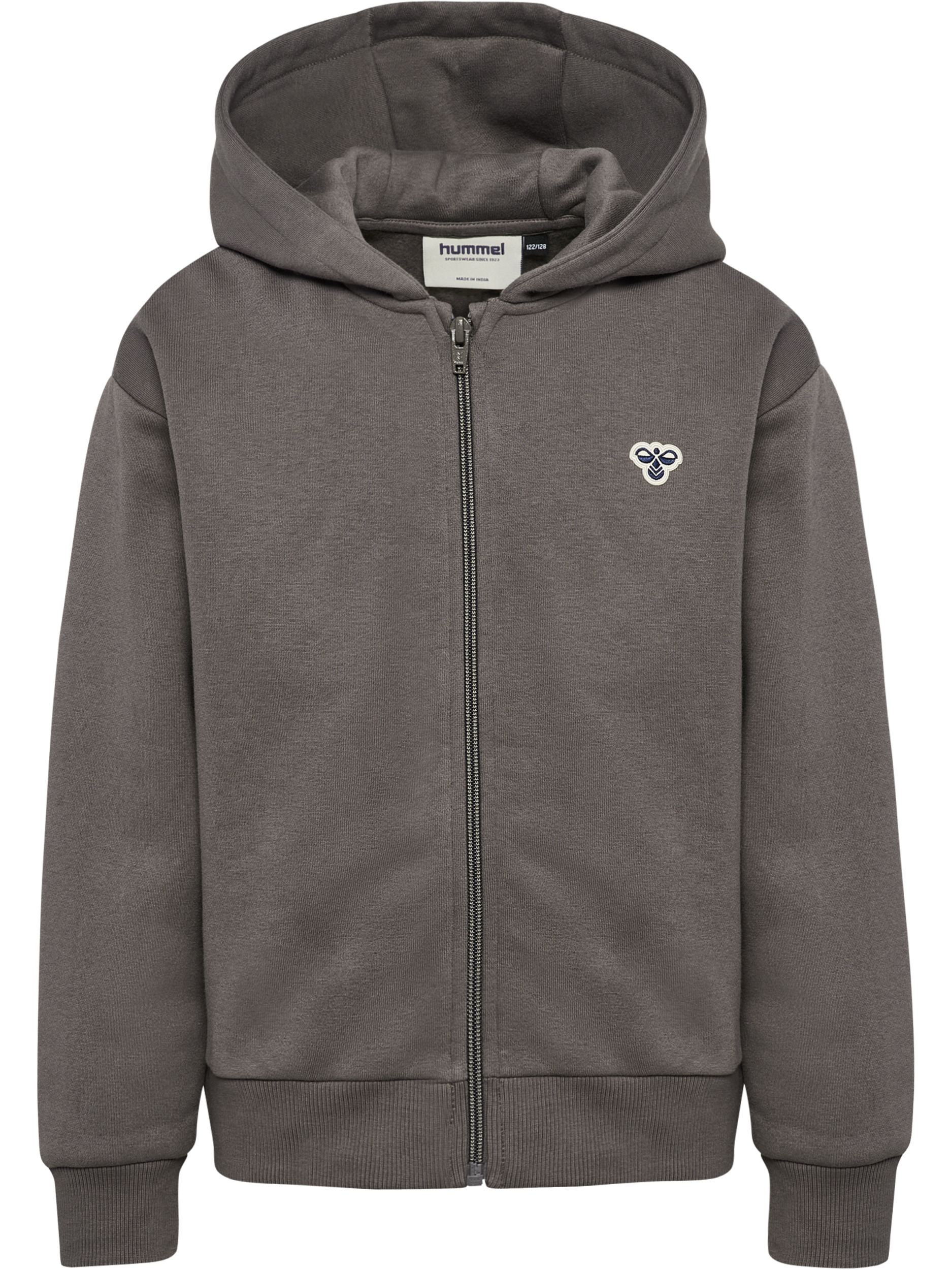 hmlJR LOOSE ZIP HOODIE BEE