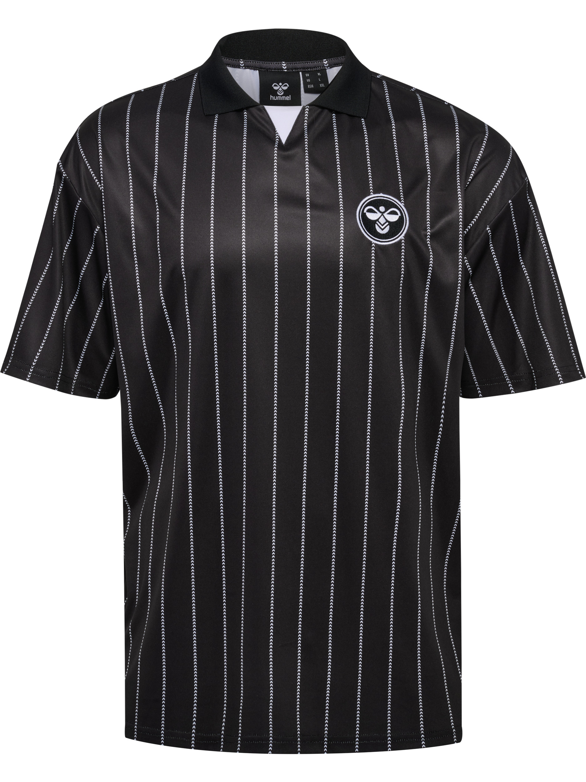 Chevron Pinstripe Polo Shirt
